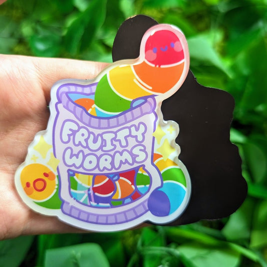 Pride Fruity Worms Magnet
