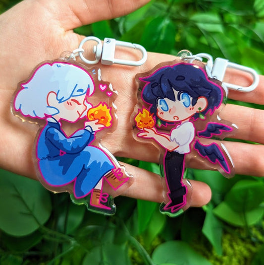Howl and Sophie Keychains