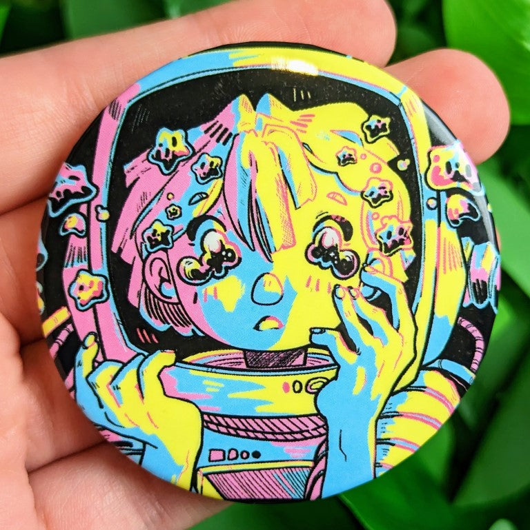 Space Girl V2 Large Buttons