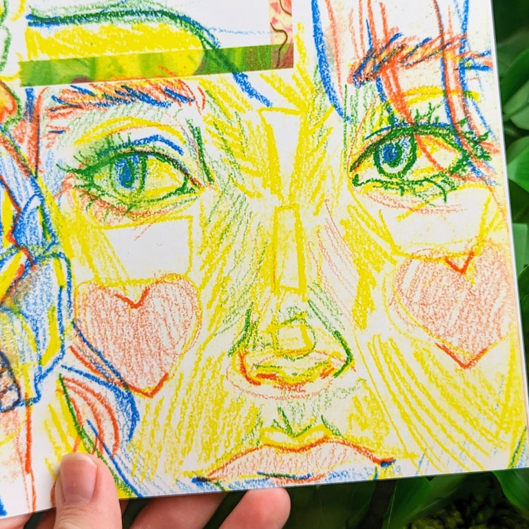 Crayon Sketchbook Mini Print 4x5