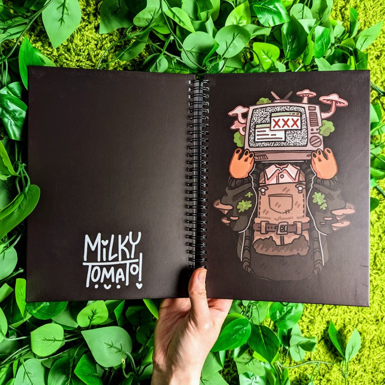 TV Head Notebook – Milky Tomato