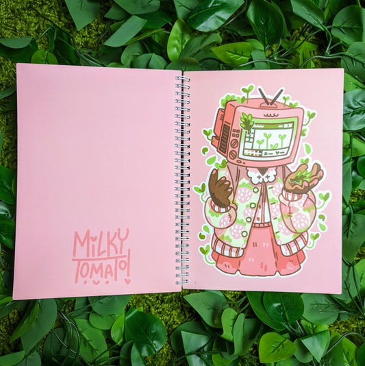 Strawberry Sprout TV Head Large Reusable Sticker Book