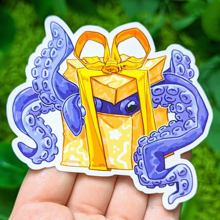 Creepy Christmas Gifts Stickers