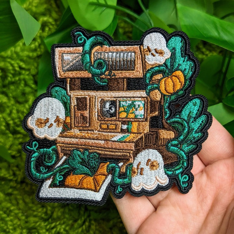 Pumpkins and Ghosts Polaroid Patch