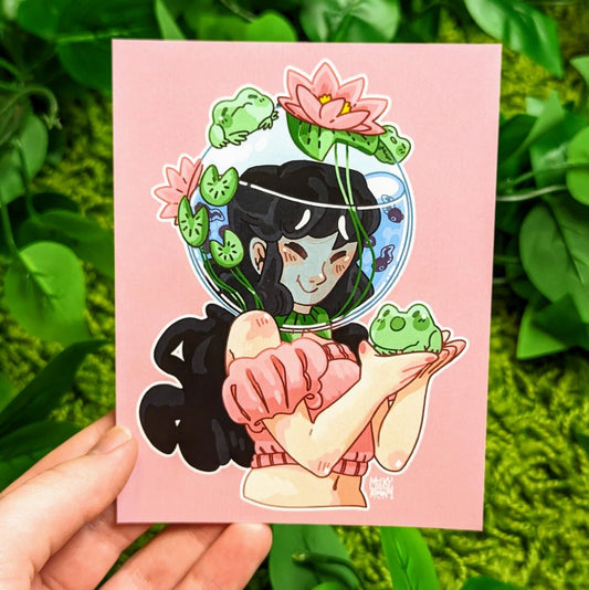 Fishbowl Cutie Mini Prints - 4x5"