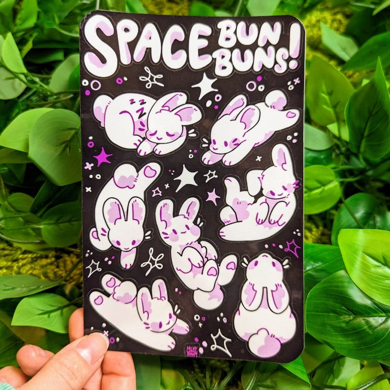 Space Bun Bun Sticker Sheet