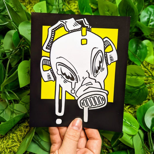 Gas Mask Mini Prints 6.25x5.25