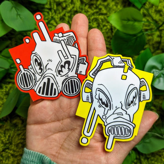 Gas Mask Girls Stickers