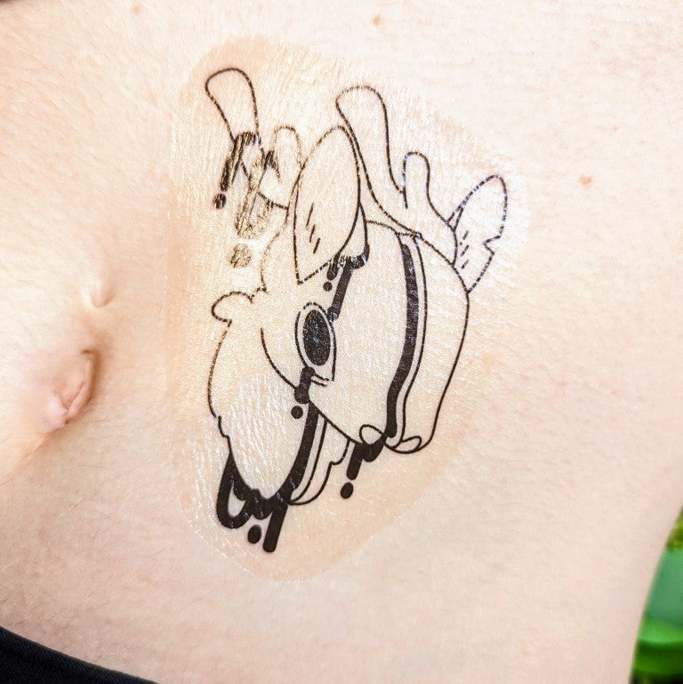 Dripping Gore Animal Temporary Tattoos