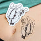 Dripping Gore Animal Temporary Tattoos