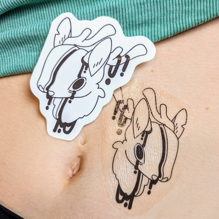 Dripping Gore Animal Temporary Tattoos