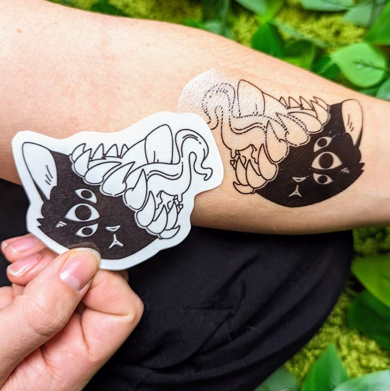 Dripping Gore Animal Temporary Tattoos