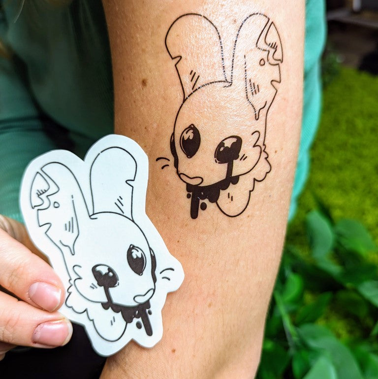 Dripping Gore Animal Temporary Tattoos