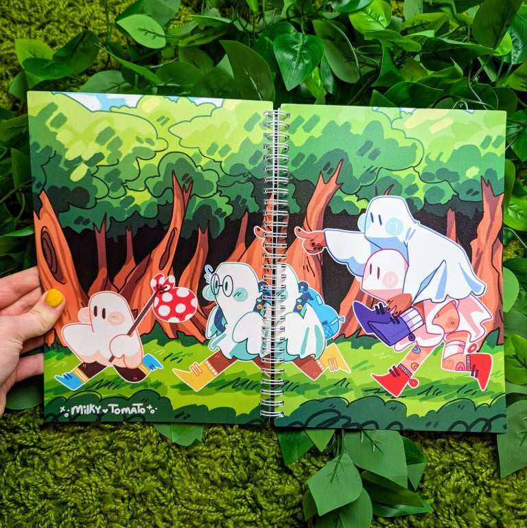 Runaway Ghost Large Reusable Sticker Book