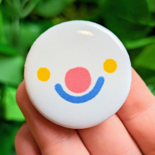 Silly Clown Face Button