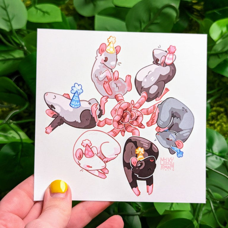 Rat Party Mini Prints