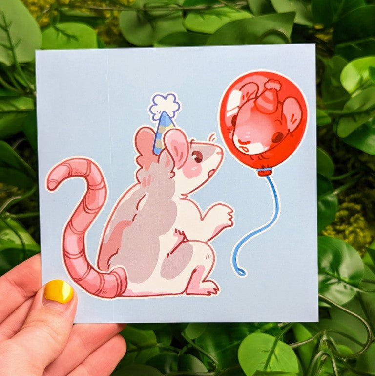 Mini Rath Sticker Rat Party Mini Prints – Milky Tomato