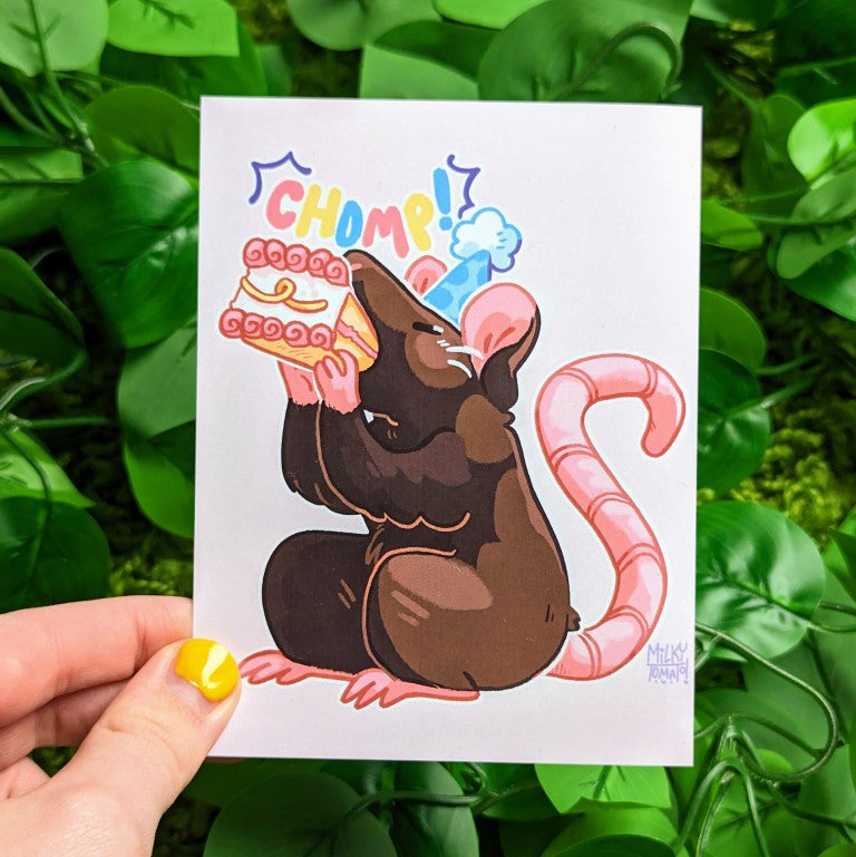 Mini Rath Sticker Rat Party Mini Prints – Milky Tomato