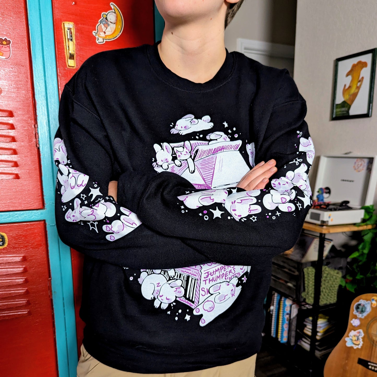 Space Bun Bun Crewneck Sweatshirt