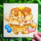 Pancake Kitty Large Square Print