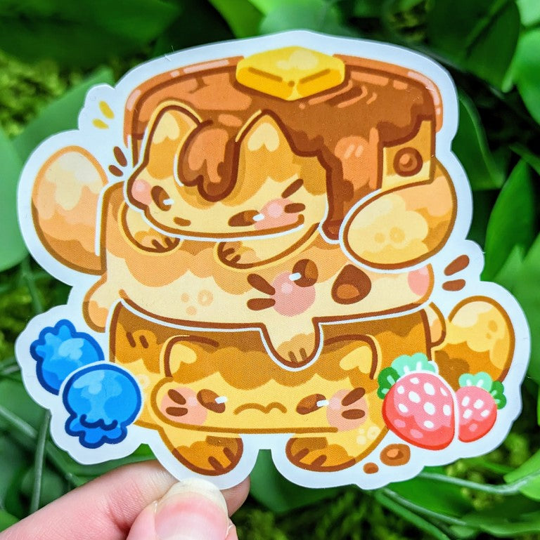 Pancake Kitty Stickers