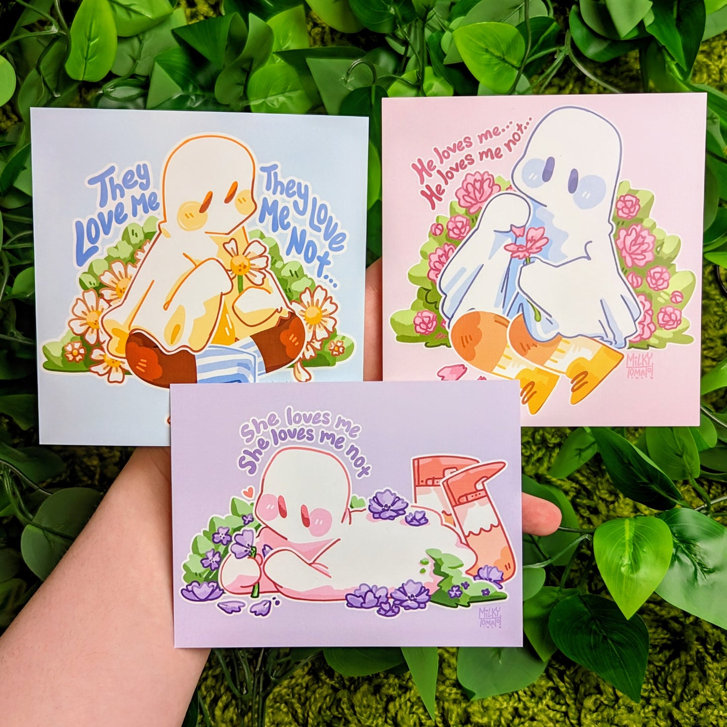 Valentine Flower Ghost Mini Prints