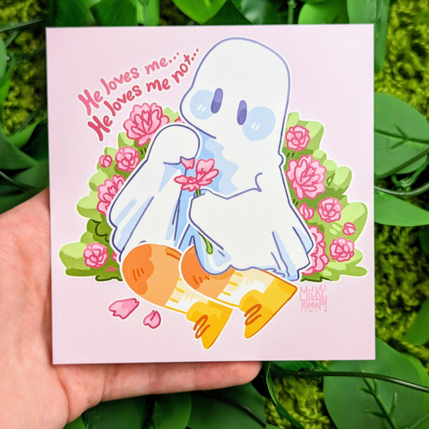 Valentine Flower Ghost Mini Prints – Milky Tomato