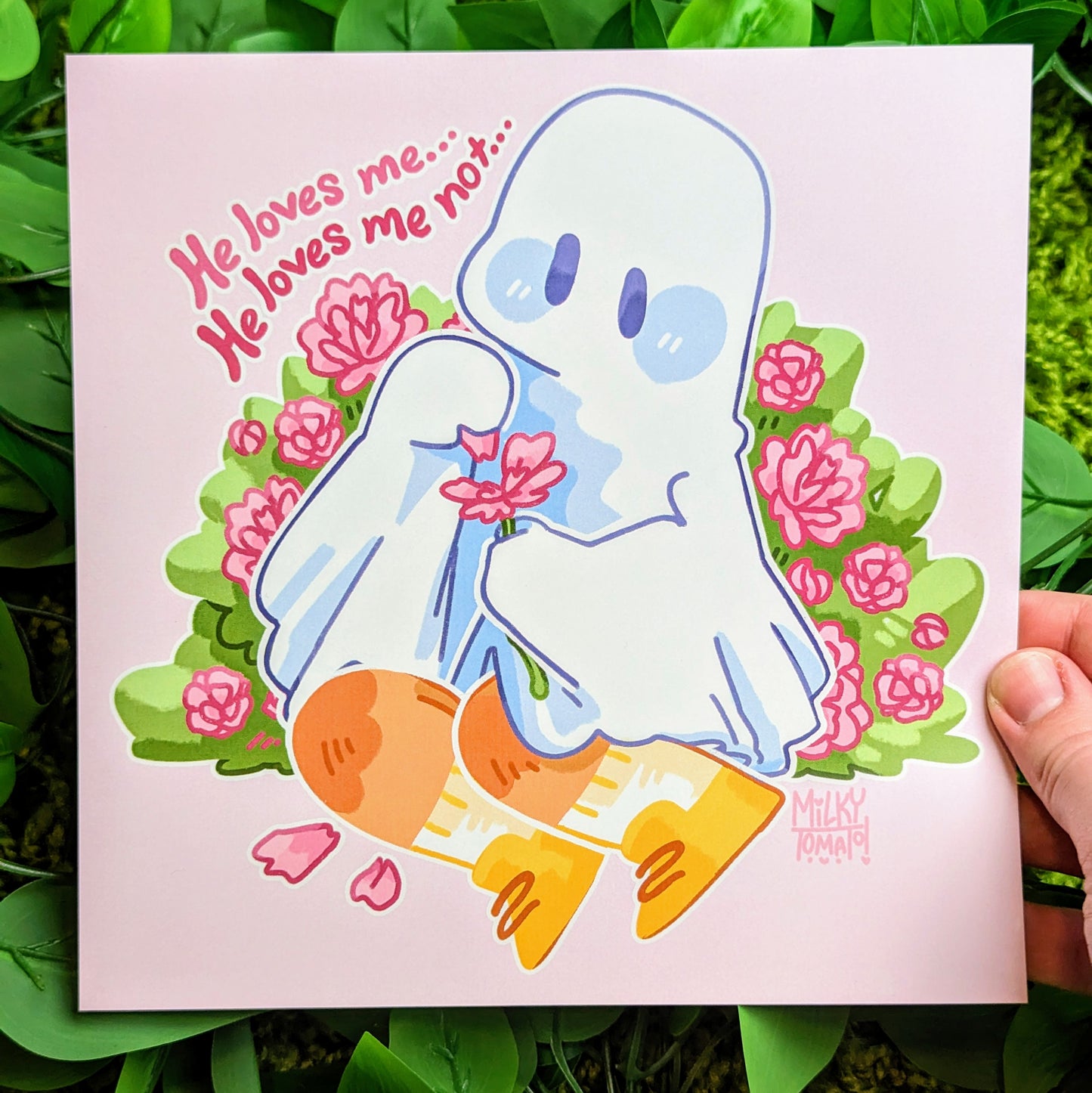 Valentine Flower Ghost Large Print