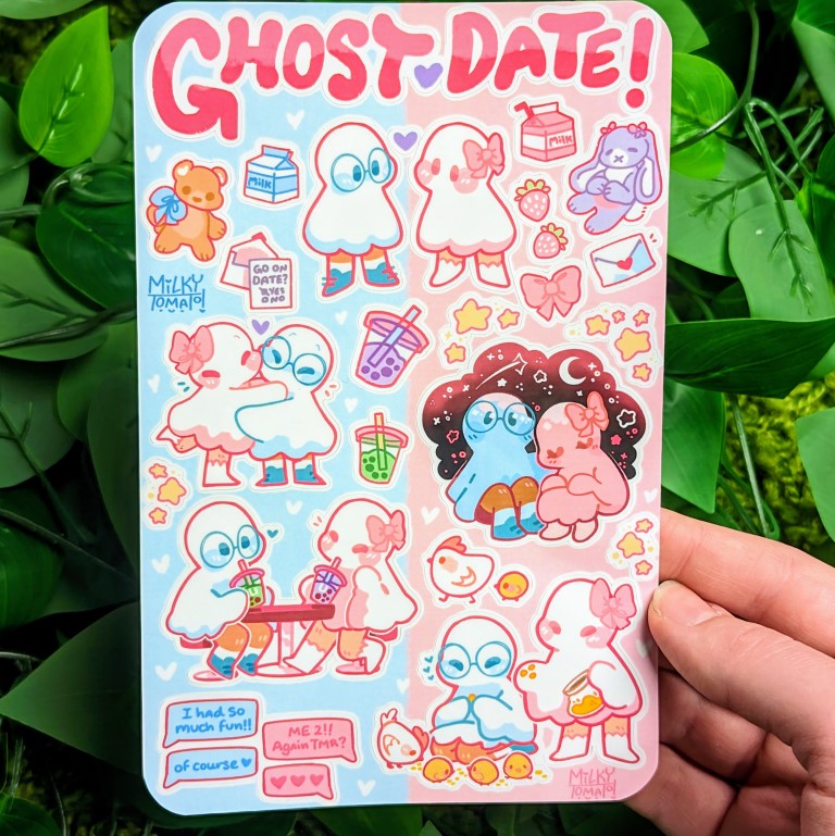 Ghost Date Sticker Sheet