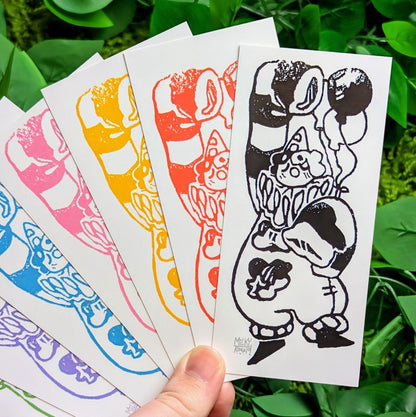 Sad Clown Stamp Mini Prints