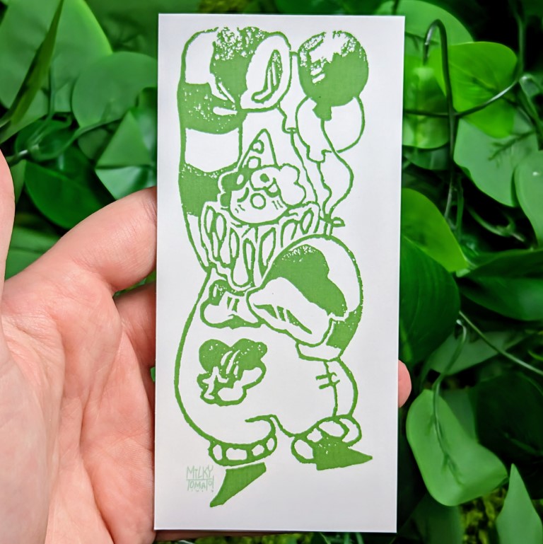 Sad Clown Stamp Mini Prints