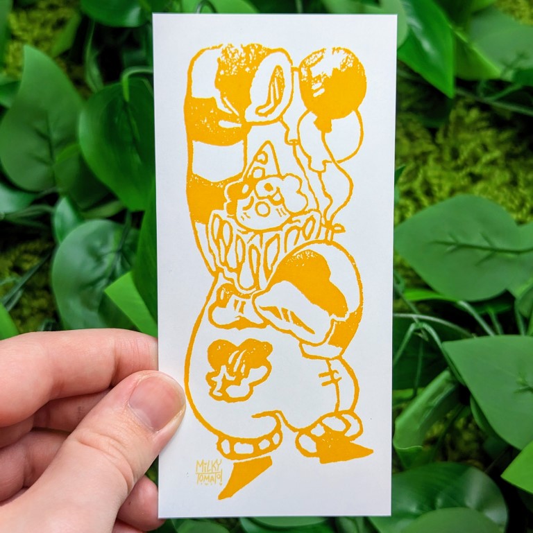 Sad Clown Stamp Mini Prints
