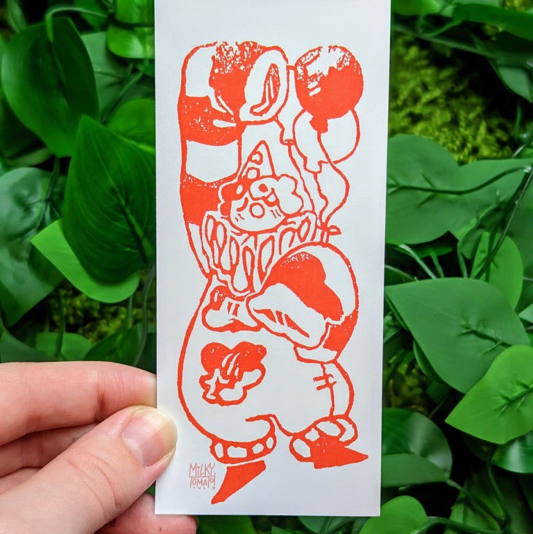 Sad Clown Stamp Mini Prints