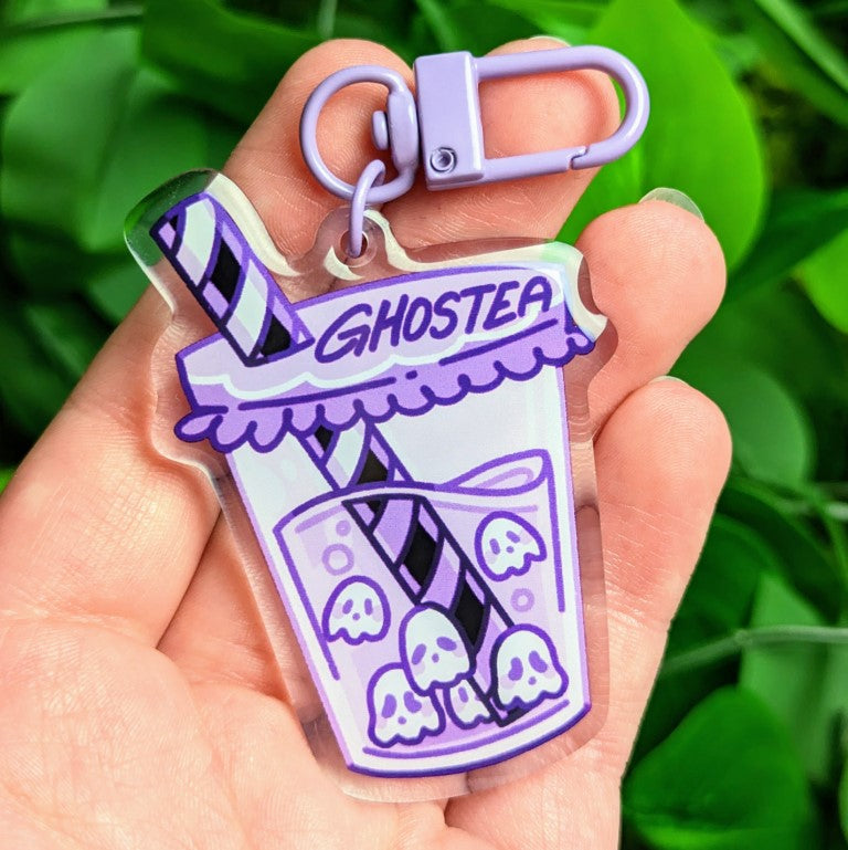 Ghost Boba Keychain