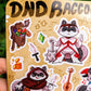 DnD Raccoon Sticker Sheet