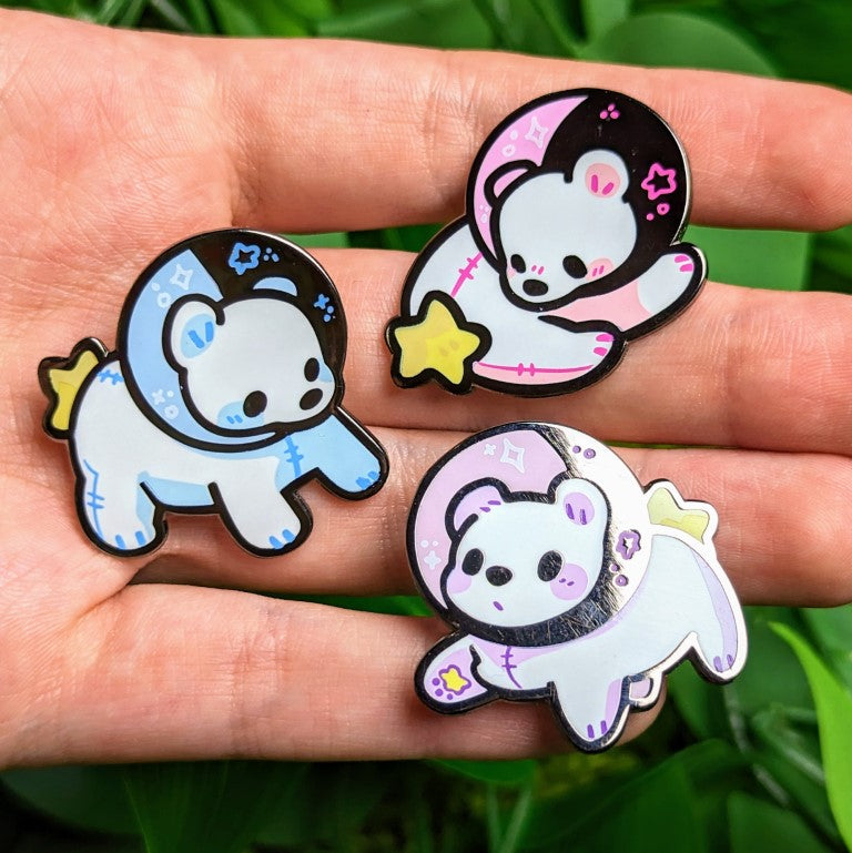 Moon Bear Enamel Pins