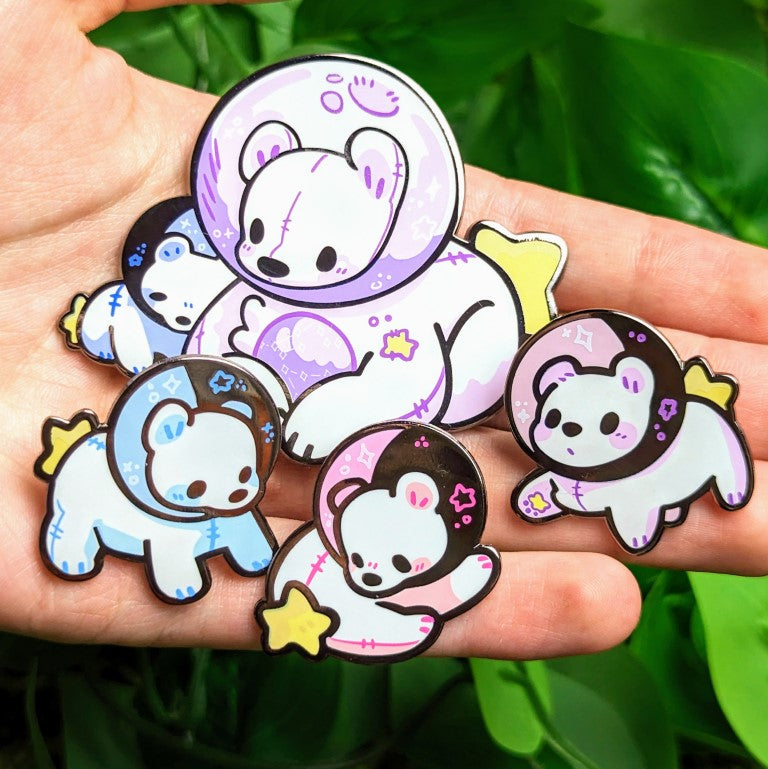 Moon Bear Enamel Pins