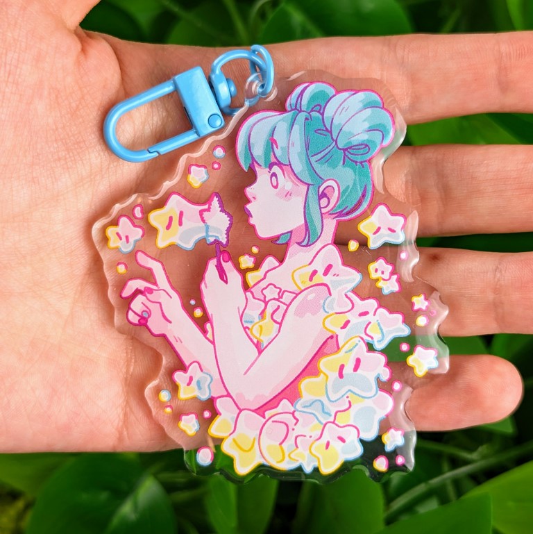 Bubble Girl Keychains