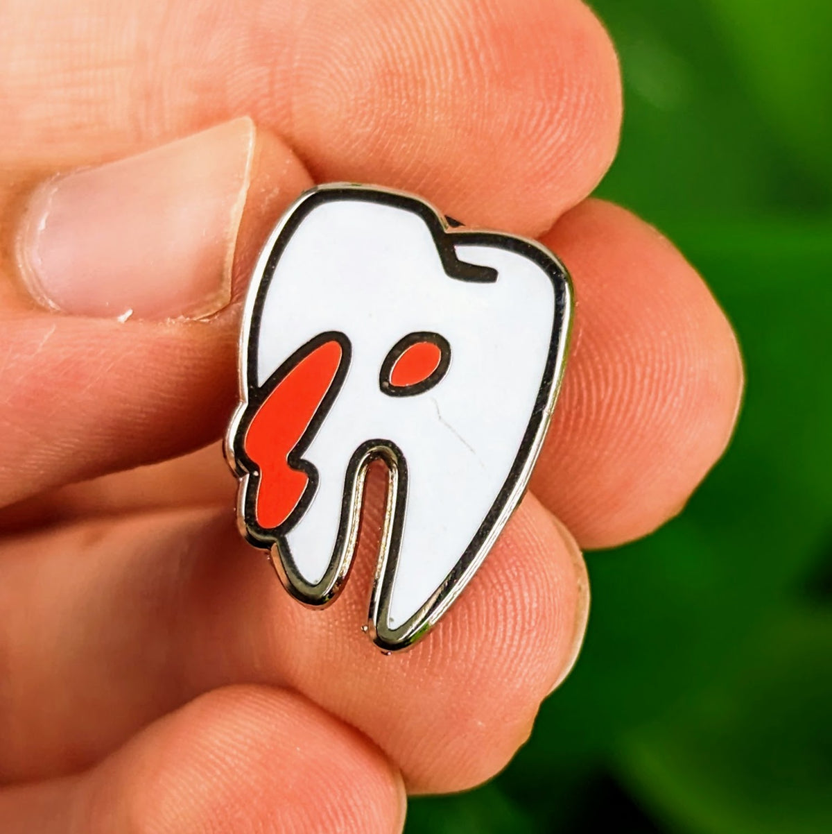 Small Tooth Pin Tiny Teeth Enamel Pins – Milky Tomato