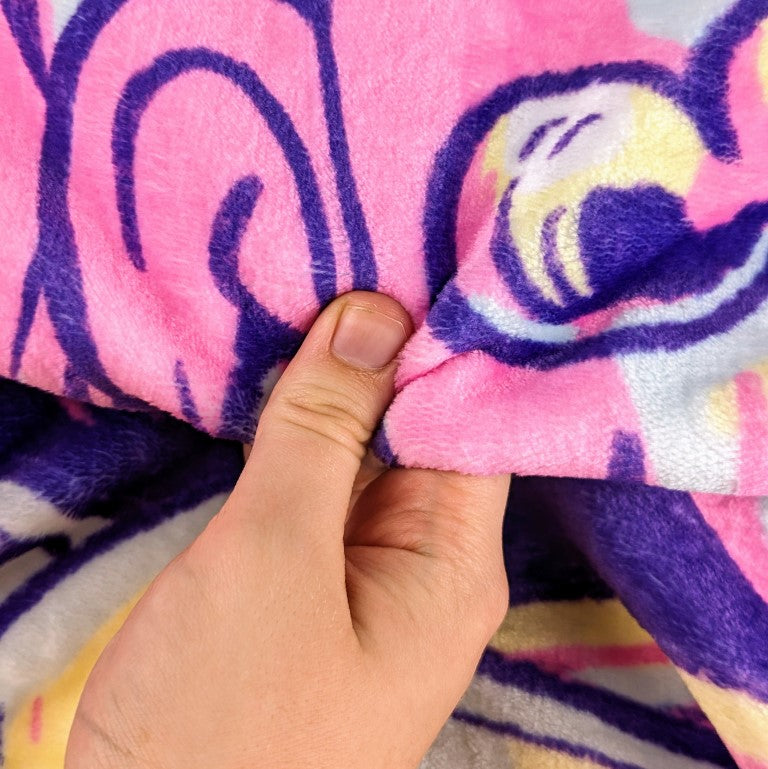 Space Girl V2 Pastel Throw Blanket
