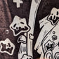 Space Girl V2 Black and White Throw Blanket