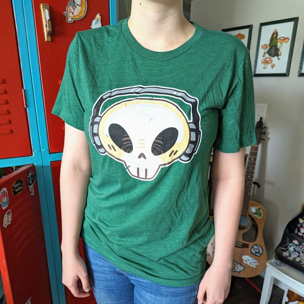 Short-Sleeve Green Cade Skull T-Shirt – Milky Tomato