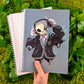 Large Skeleton Cade blue mushroom large reusable sticker book.