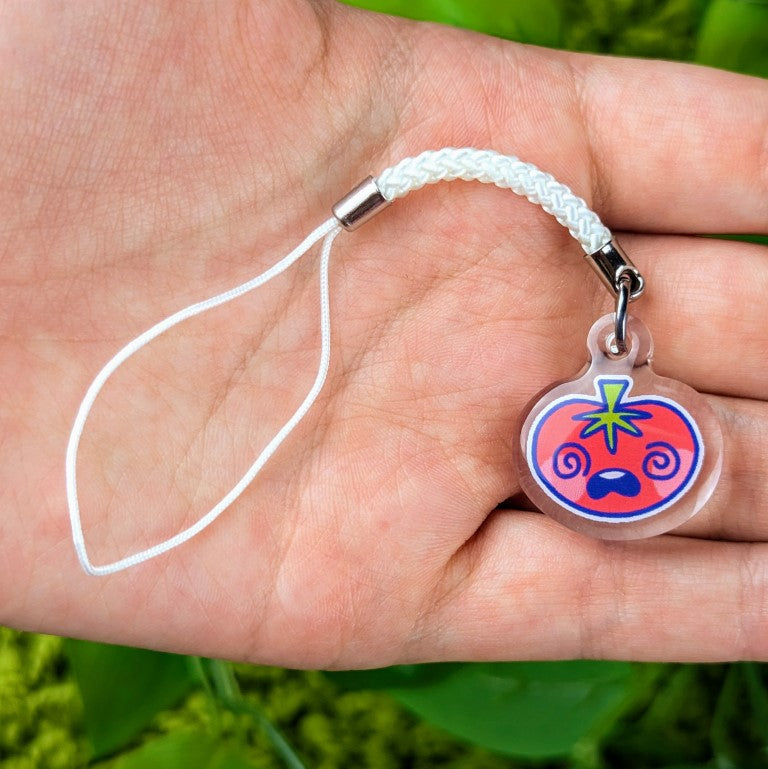 Cute Tomato Emote Phone Charms!
