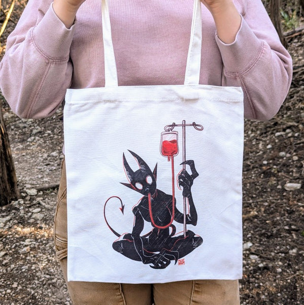 いちごチョコ様 氣志團✖️ PORTERコラボ 夜露死苦TOTE BAG Blood Bag Demon Tote Bag | Milky Tomato