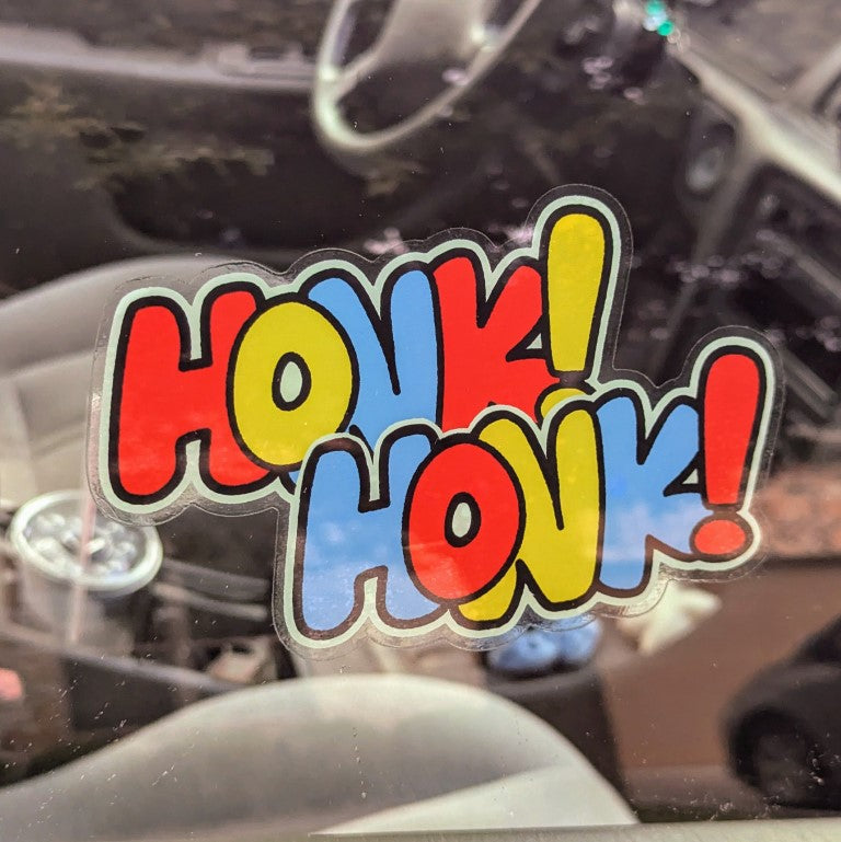 Honk Honk Window Sticker | Milky Tomato