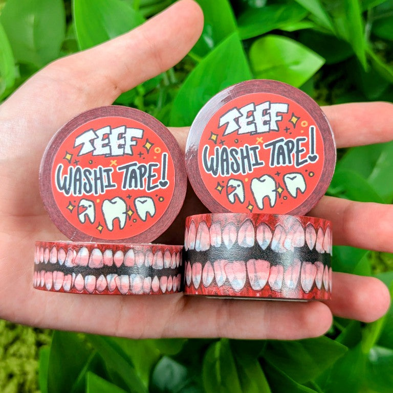 Creepy Teeth Washi Tape!
