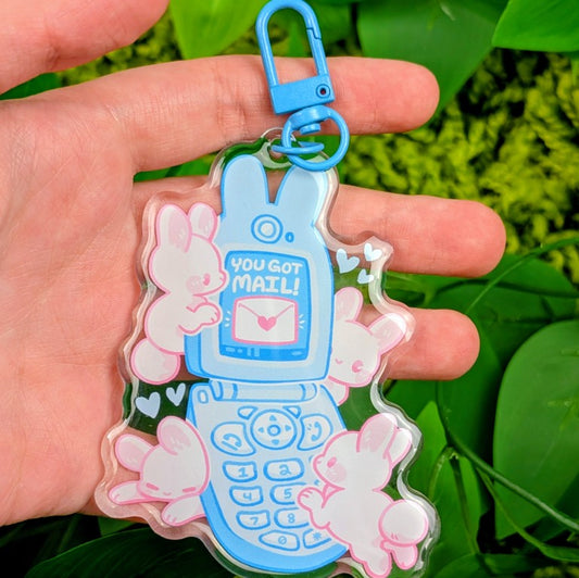 Cute Bunny Phone Keychain!