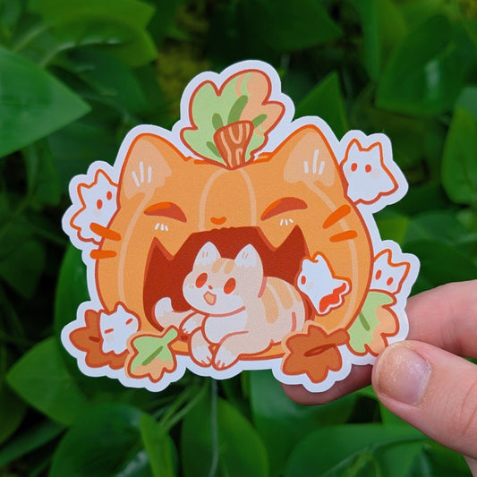 Pumpkin Kitties Sticker!