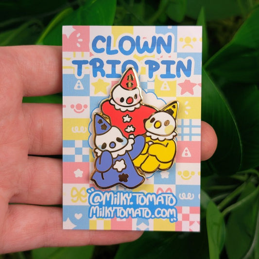 Cute Clowns Enamel Pin